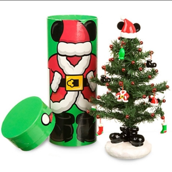 Adorable Disney Parks Mickey Mouse MAILABLE CHRISTMAS TREE with Ornaments 12.5 - Picture 1 of 7